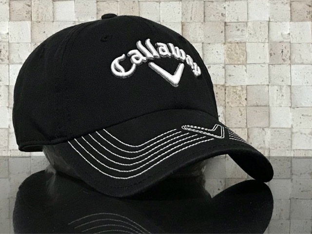 【未使用品】52B クール★Callaway Golf キャロウェイ ゴルフ キャップ 帽子 CAP クールなブラックのコットン素材！《FREEサイズ》_画像2