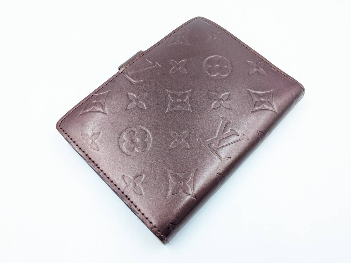 1円～☆LOUIS VUITTON ルイヴィトン モノグラムマット アジェンダPM 6穴式 手帳カバー スケジュール帳 ブランド の画像2