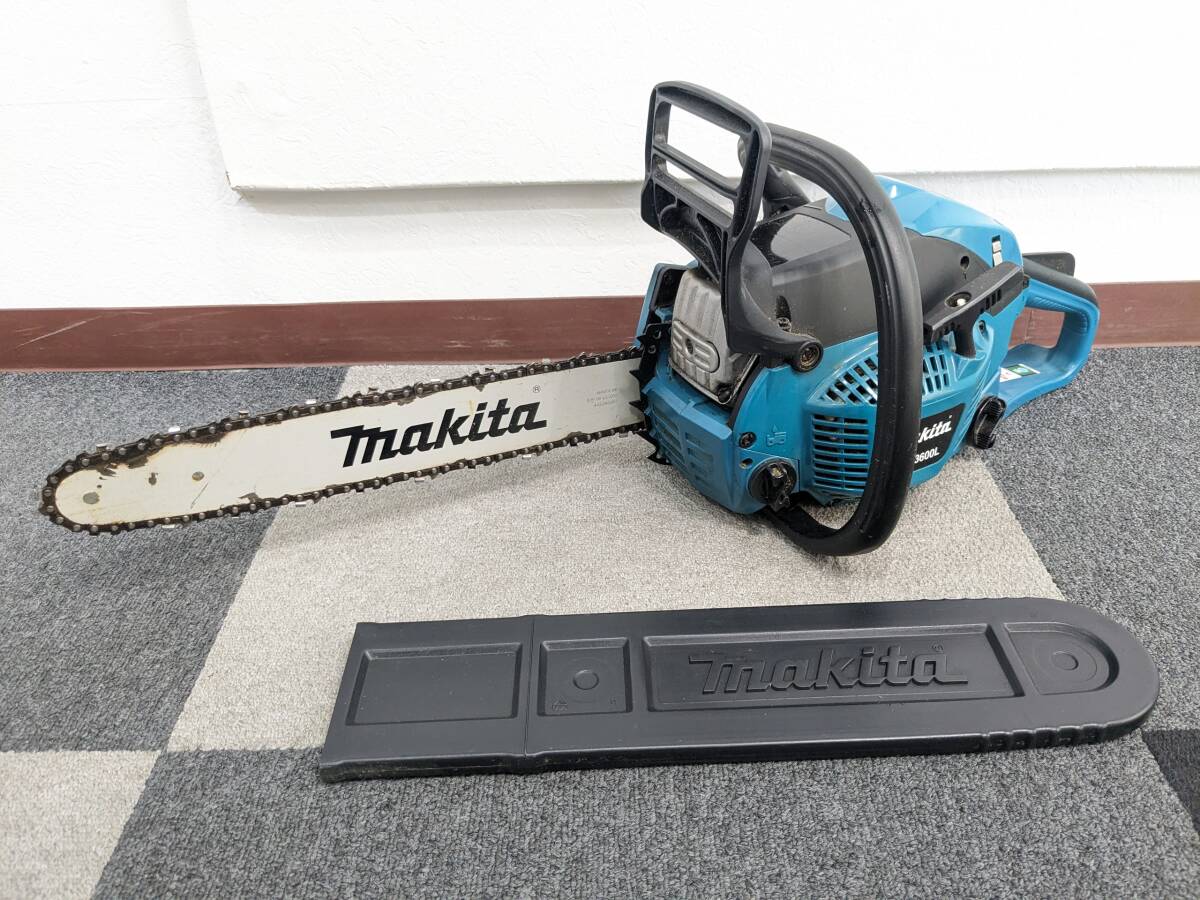 1000円～【動作確認済】MAKITA マキタ エンジンチェンソー MEA3600L チェーンソー☆工具 DIY 現状品 中古_画像1