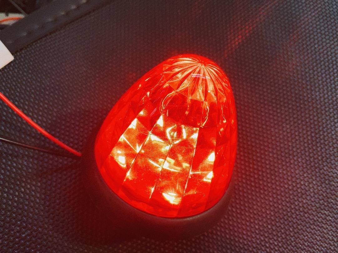 送料込み　24V　ダイヤカットレンズマーカー 16LED レッド 10個セット_画像4