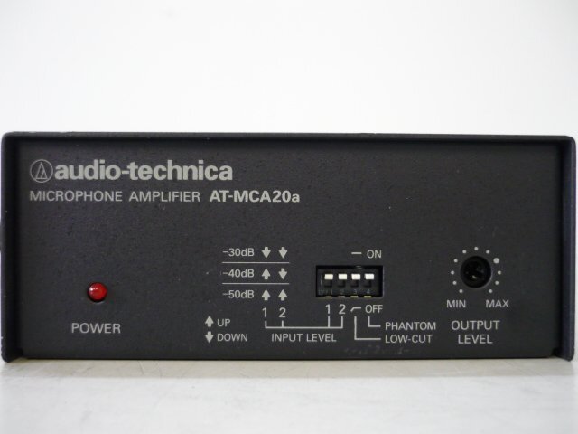 【中古品】★audio-technica★1chマイクロホンコントロールアンプ★AT-MCA20a★通電確認のみ★a1579の画像3