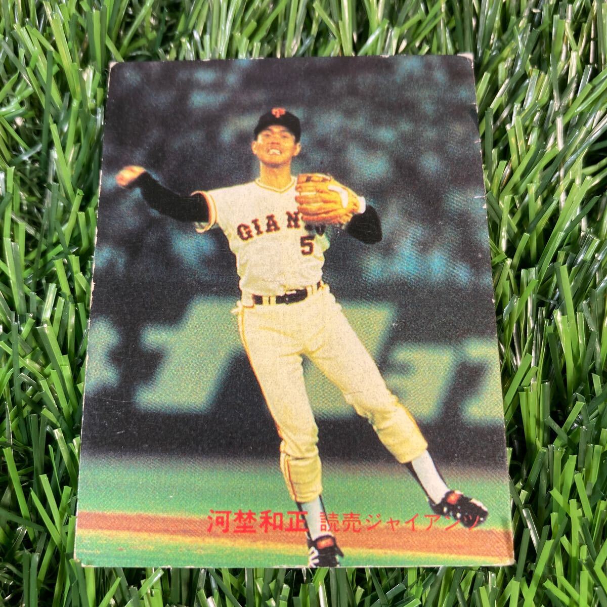 1982年 読売 河埜 No.413 カルビー プロ野球カードの画像1