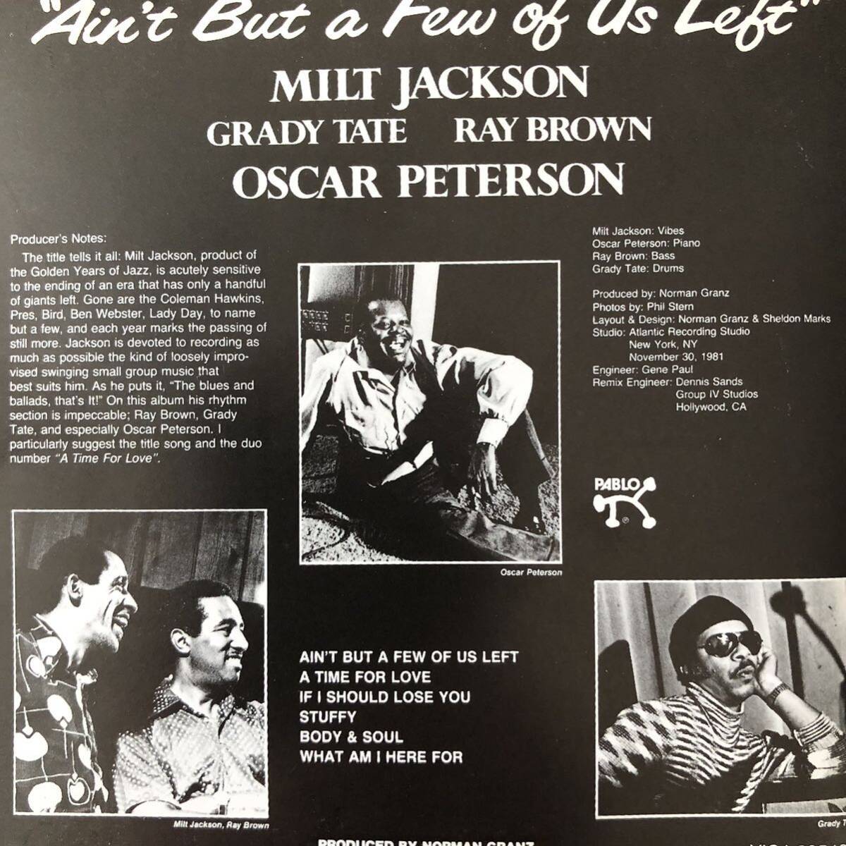 [CD] Mill to* Jackson & Oscar * Peter son* Trio |AIN\'T BUT A FEW OF US LEFT