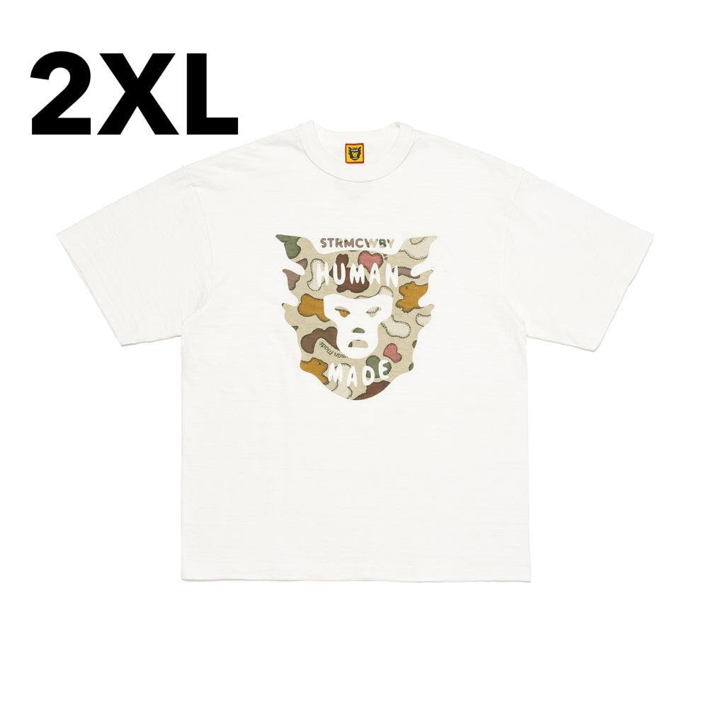 新品 2XL HUMAN MADE KAWS Made Graphic T-Shirt #2 White ヒューマンメイド カウズ メイド グラフィック Tシャツ #2 ホワイト 半袖Tシャツの画像1
