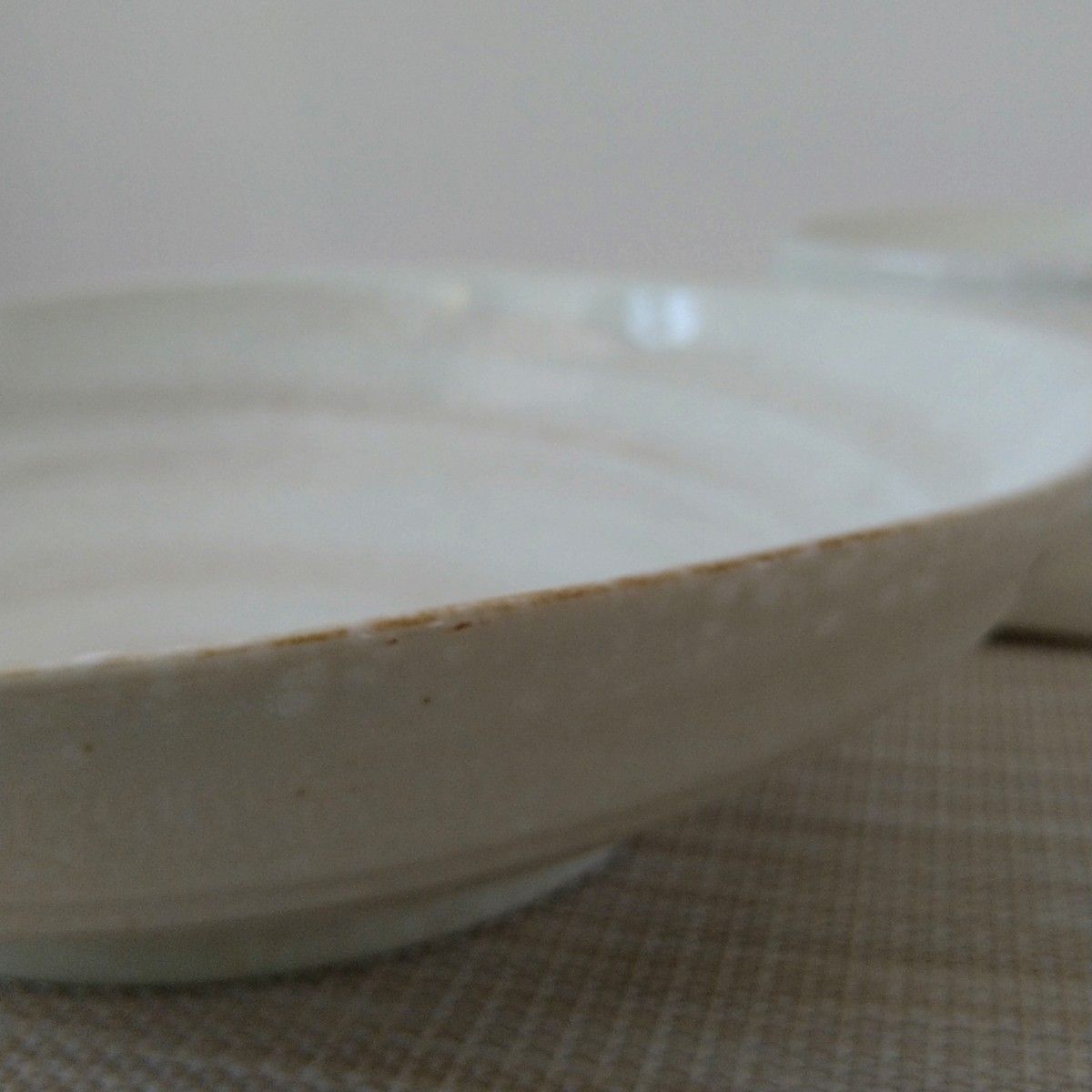 【2枚】新品 日本製 美濃焼 刷毛目 粉引 深皿 カレー皿