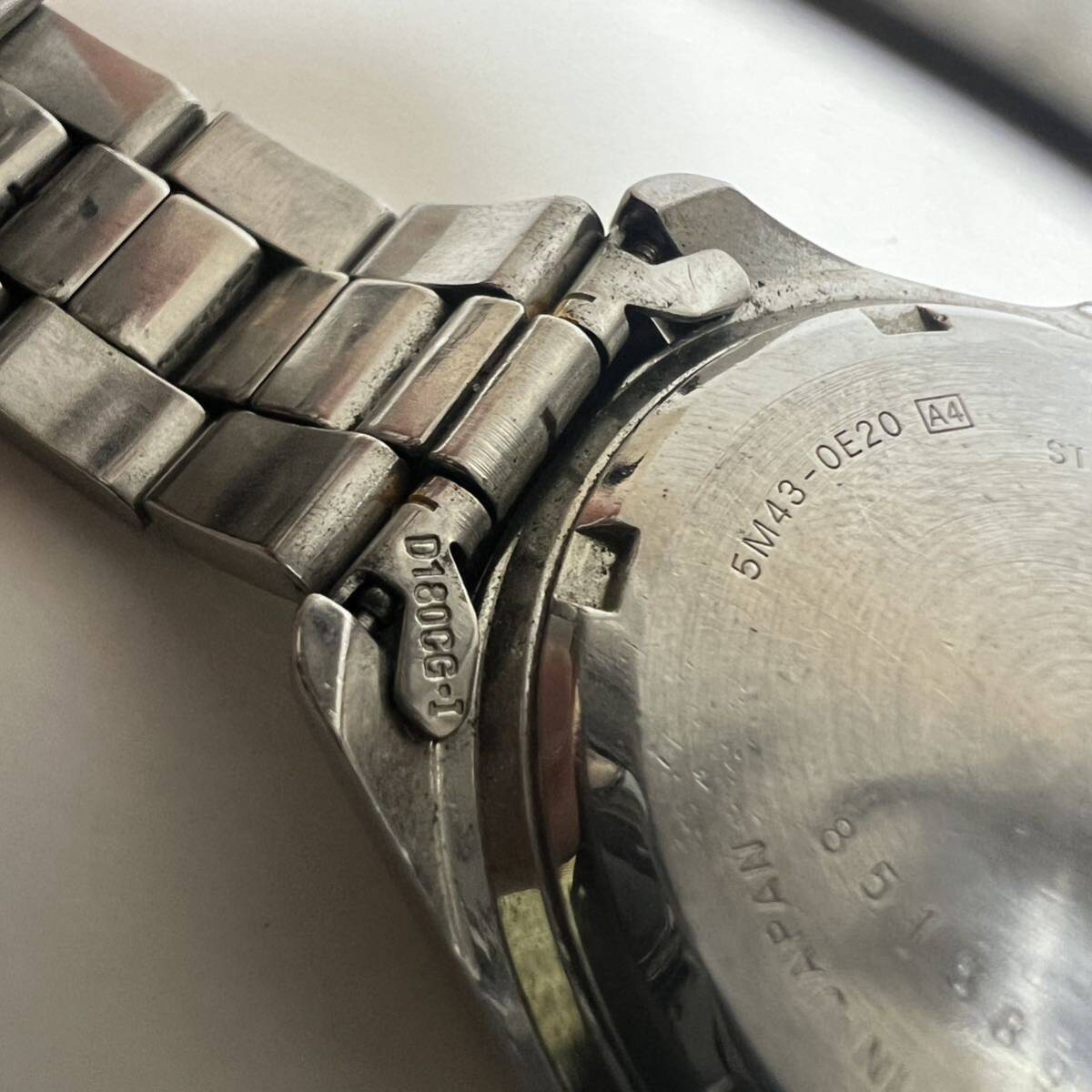 SEIKO セイコー 5M43-0E20 KINETIC キネティック 腕時計 の画像9