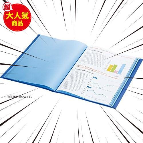 ★ブルー★ クリアーファイル シンプリーズ A4S 100P 136-5SP 青_画像2
