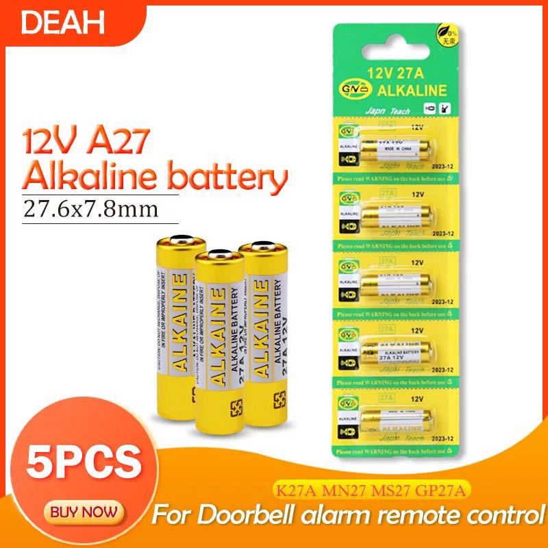 ◆業界最安値◆ 5個 アルカリ電池 12V 27A 5本 乾電池 電池の画像1