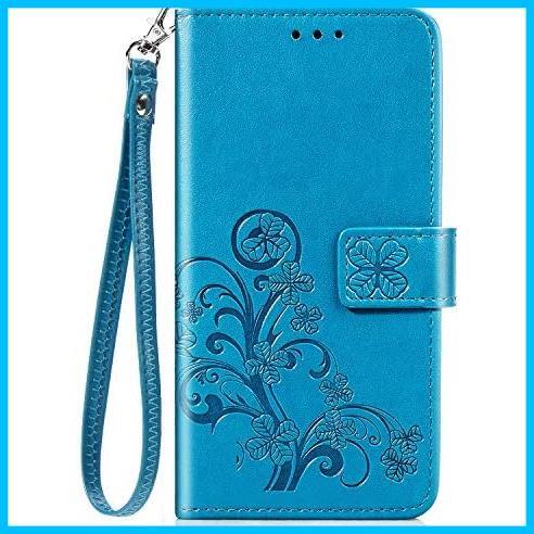 ★GalaxyA21SC-42A_青い★ ギャラクシーa21 カバー 手帳型 トレンディ ケース SC42 SC-42A アクオス A21 tpu Galaxyの画像1