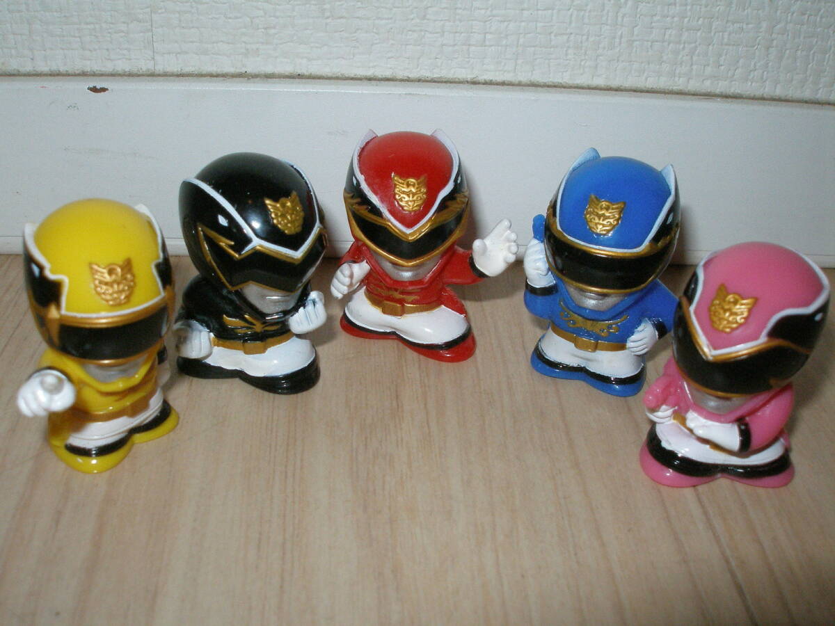 [ used ] heaven equipment Squadron goseija-: finger doll 5 body SET(gosei red / blue / black / yellow / pink )*......./ sofvi / figure 