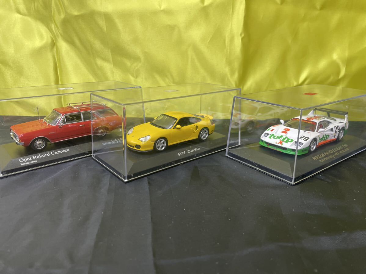 未使用　5点　ミニチャンプス 1/43 ミニカー　ixo フェラーリ F40#29 ポルシェ911 オペルレコードキャラバン　まとめ　大量_画像9