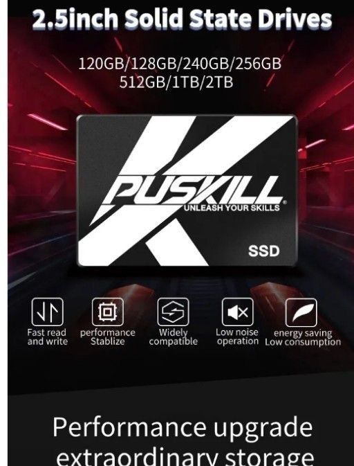 1TB SSD PASSKILL 2.5インチ内蔵SSD SATAアルミシェル