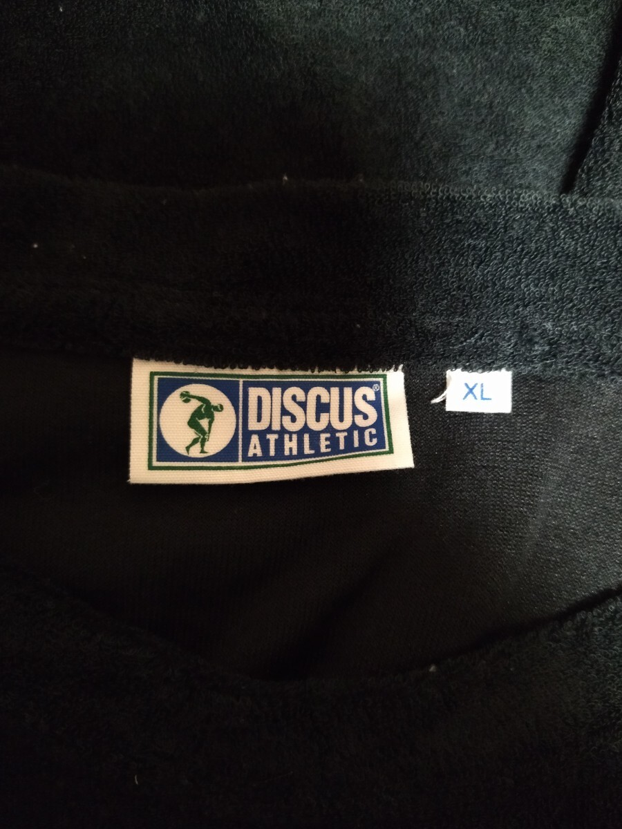 DISCUS　半袖　Tシャツ　黒　XLサイズ　メンズ　複数落札同梱発送可_画像3