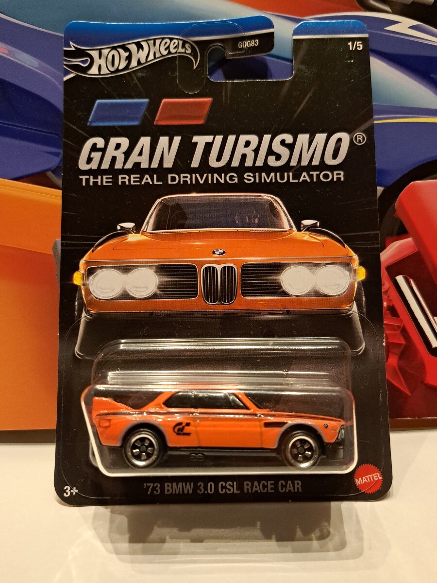 Hot wheels GRAN TURISMO　'73 BMW 3.0 CSL RACE CAR グランツーリスモ　ホットウィール_画像1