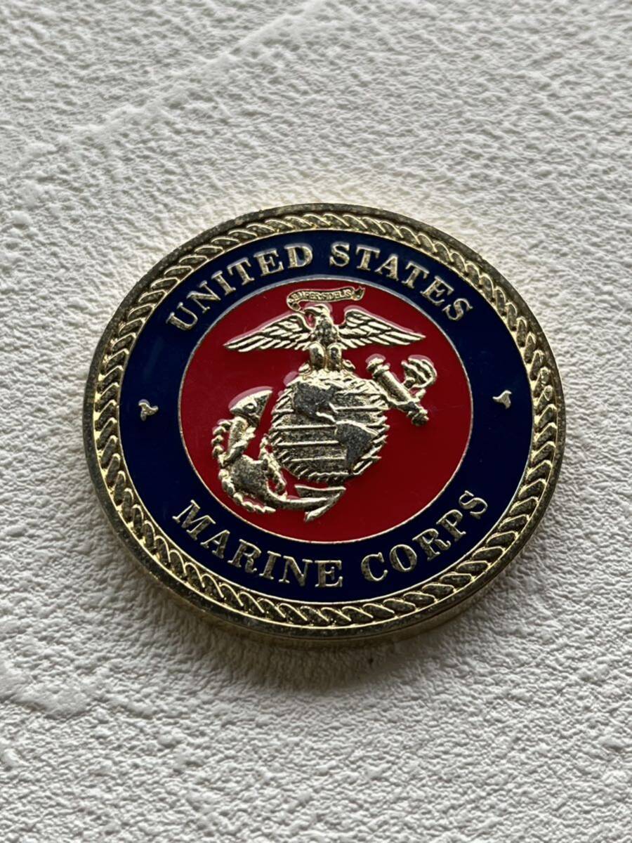 United States Marine Corps CAPTAIN Challenge Coin 米軍 海兵隊 大尉 チャレンジコイン 希少 レトロ_画像2
