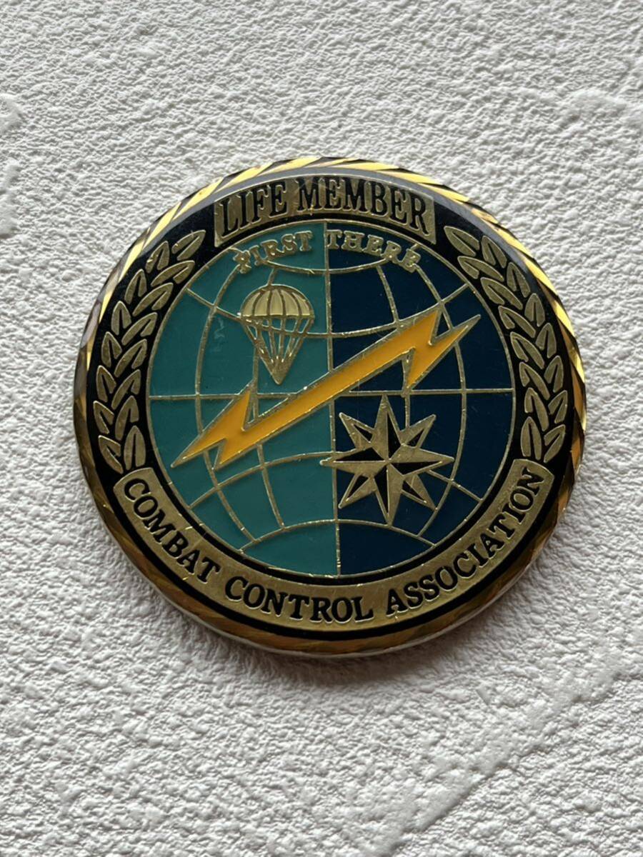 Combat Control Association Air Force Challenge Coin 米軍 空軍 チャレンジコイン 希少 レトロの画像1