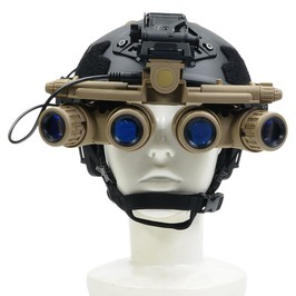 FMA ナイトビジョン GPNVG 18 バッテリーボックス&ケーブル付き 四眼ナイトビジョン [ タン ] 暗視装置 双眼_画像3