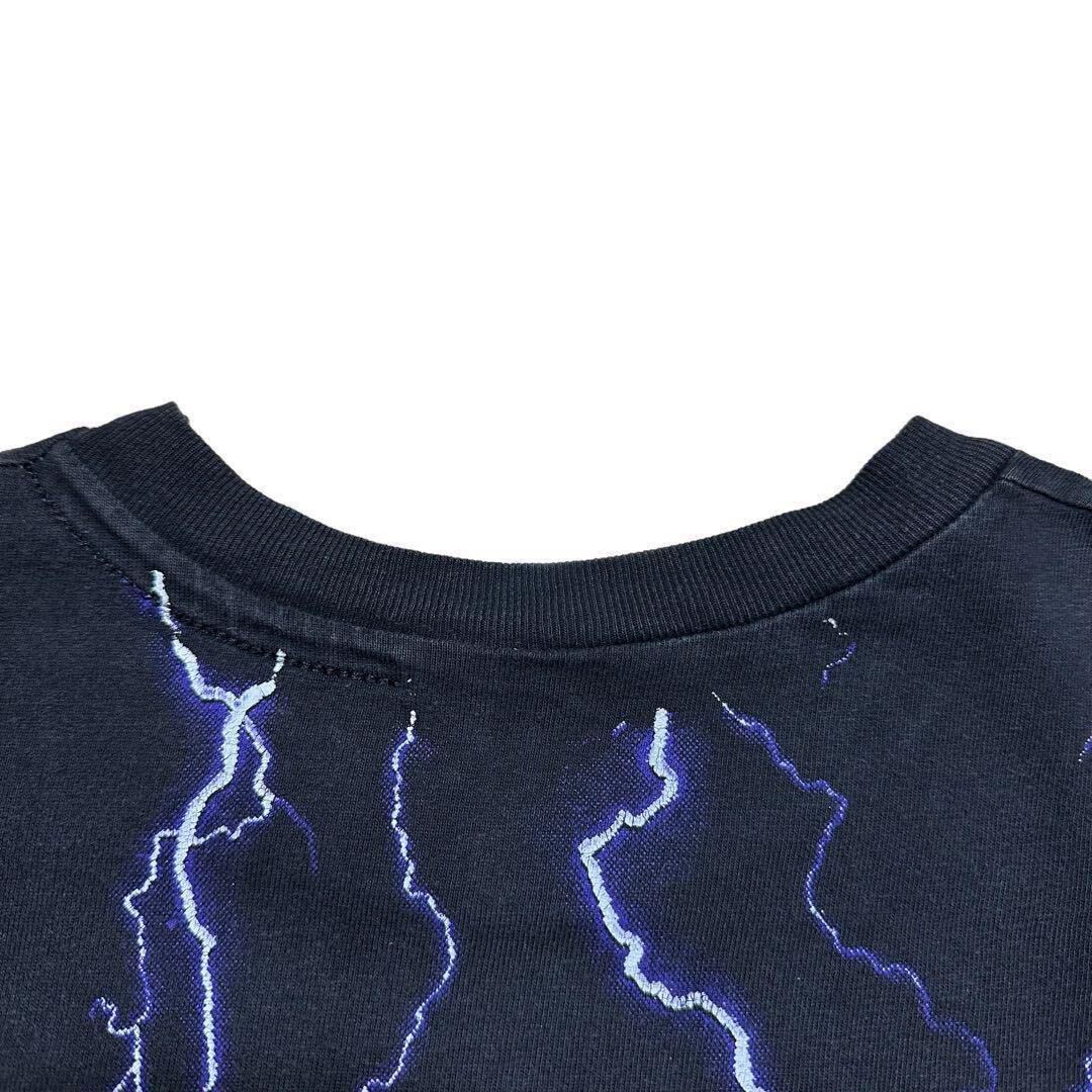 希少 90's HARLEY DAVIDSON THUNDER & LIGHTNING Tシャツ ハーレーダビッドソン ハーレー サンダー ライトニング エンジン フレイムの画像8