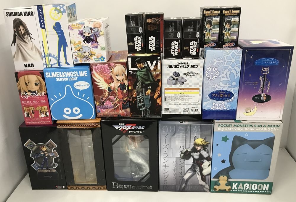 Wd104★遊戯王 マクロスF シャーマンキング ポケモン 他 フィギュア プライズ 一番くじなど フィギュアセット 未開封品 中古 同梱不可★の画像8