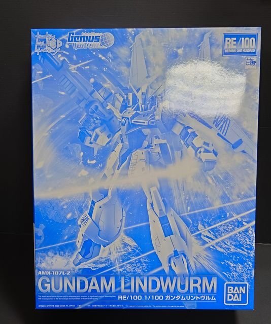 D337★1/100 RE/100 ガンダムリントヴルム 「ガンダムビルドダイバーズ Genius Head Line」 プレミアムバンダイ限定 未組立★_画像1