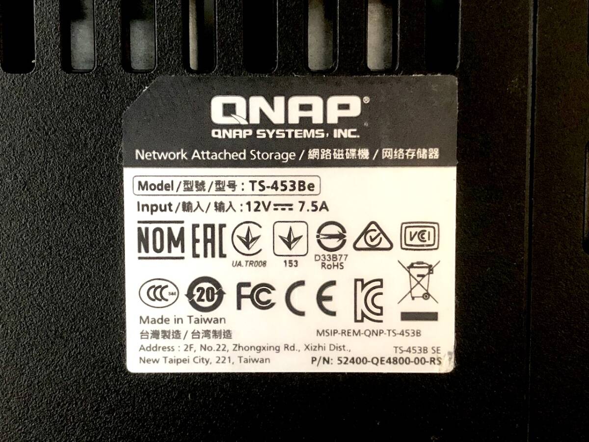 ジャンク扱い■QNAP NAS TS-453Be 動作未確認・現状出品の画像6