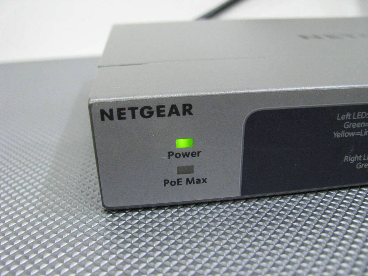★中古品★NETGEAR PoE+対応 (123W) ギガビット 8ポート アンマネージスイッチ GS108PP スイッチングハブの画像3