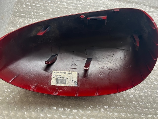 FIAT 500 abarth 595 minor front door mirror cover original red original color 