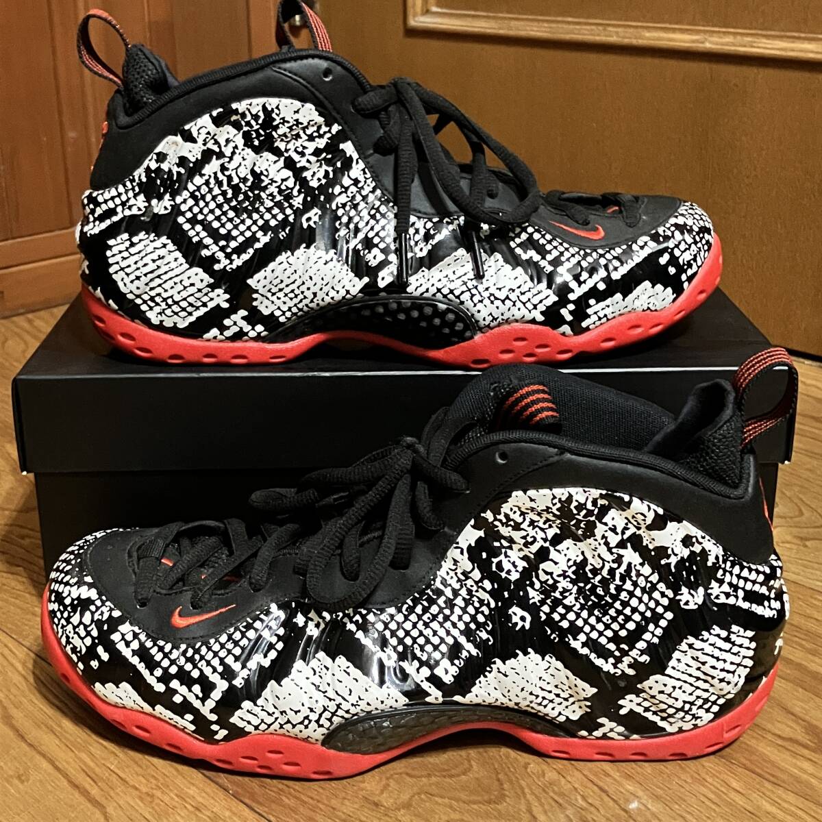 1円～27cm Nike AIR FOAMPOSITE ONE SNAKESKIN 314996-101 スネークスキン ナイキ エアフォームポジット ワン )ヘビ柄 jordan airmax dunk の画像5