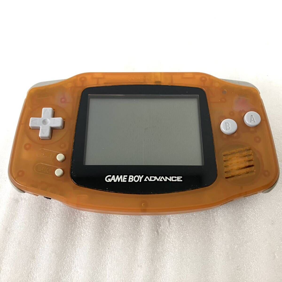 動作OK Nintendo 任天堂 ゲームボーイアドバンス スケルトンオレンジ GBA ポータブルゲーム機 GAMEBOY ADVANCE レトロ クリアオレンジの画像2