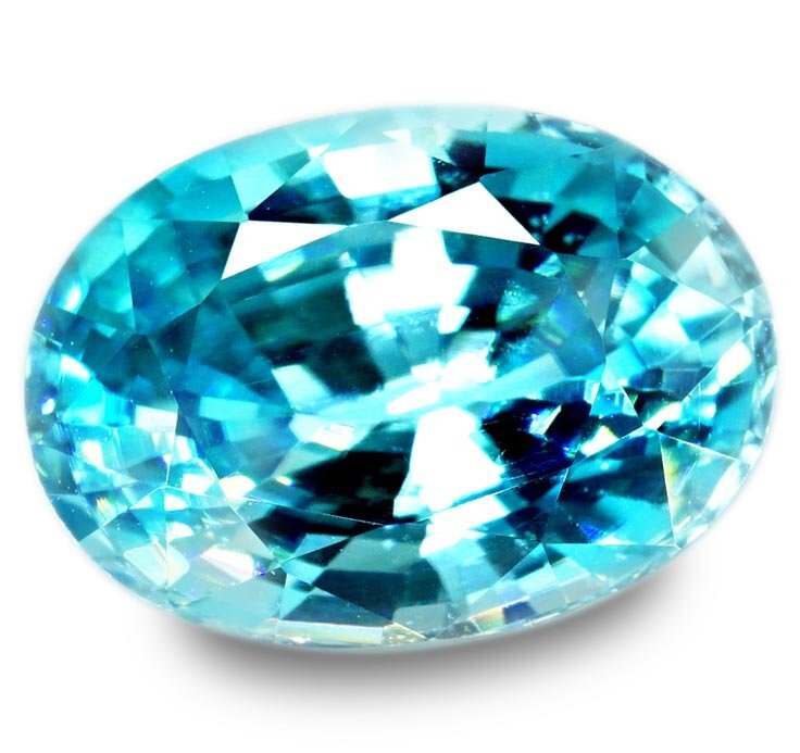 [ with discrimination ] natural blue zircon 3.306ct < processing receive >