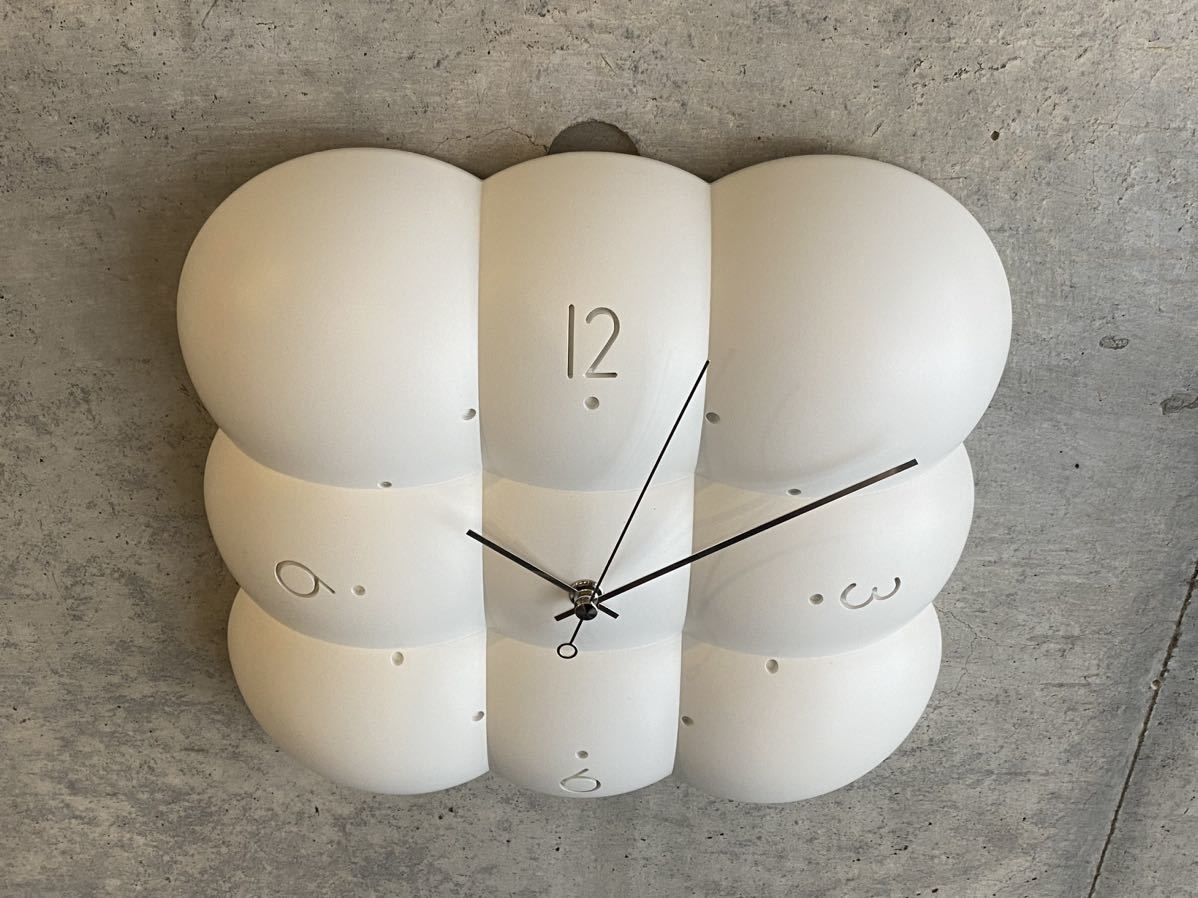 Cloud clock/レジン製(検,ミッドセンチュリー,パントン,ビンテージ,60's,北欧,midcentury,70's,80's,レトロポップ,昭和レトロ,イームズ_画像3