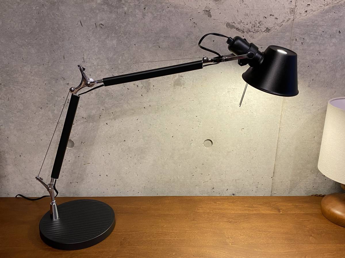 Tolomeo desk lamp/black(検|製図ランプ,ミッドセンチュリー,midcentury,トロメオデスクライト,設計用,ワークライト,ビンテージ,