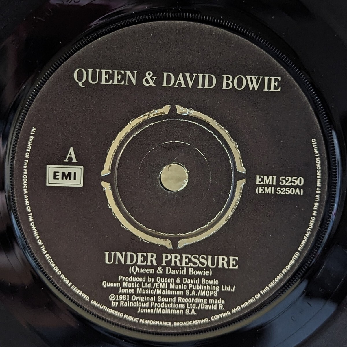 UKオリジナル1981年 Queen & David Bowie / Under Pressure - Soul Brother クイーン&デヴィッドポウイ / アンダー・プレッシャー_画像3