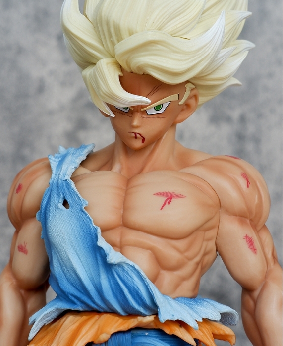 ■ ドラゴンボール ☆【初超 超サイヤ人 孫悟空 】■ 約43cm 3kg 海外限定 漫画風 PVC 箱なしの画像7