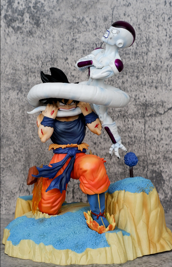 ■ ドラゴンボール ☆【孫悟空 VS フリーザ 】■ 約26cm 1.6kg 海外限定 漫画風 PVC 箱なし_画像1