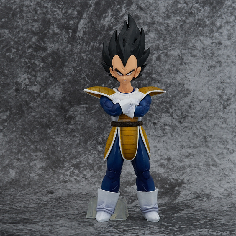 ■ ドラゴンボール ☆【ベジータ 初期】■ 約24cm 0.6kg 海外限定 漫画風 PVC 箱なしの画像1