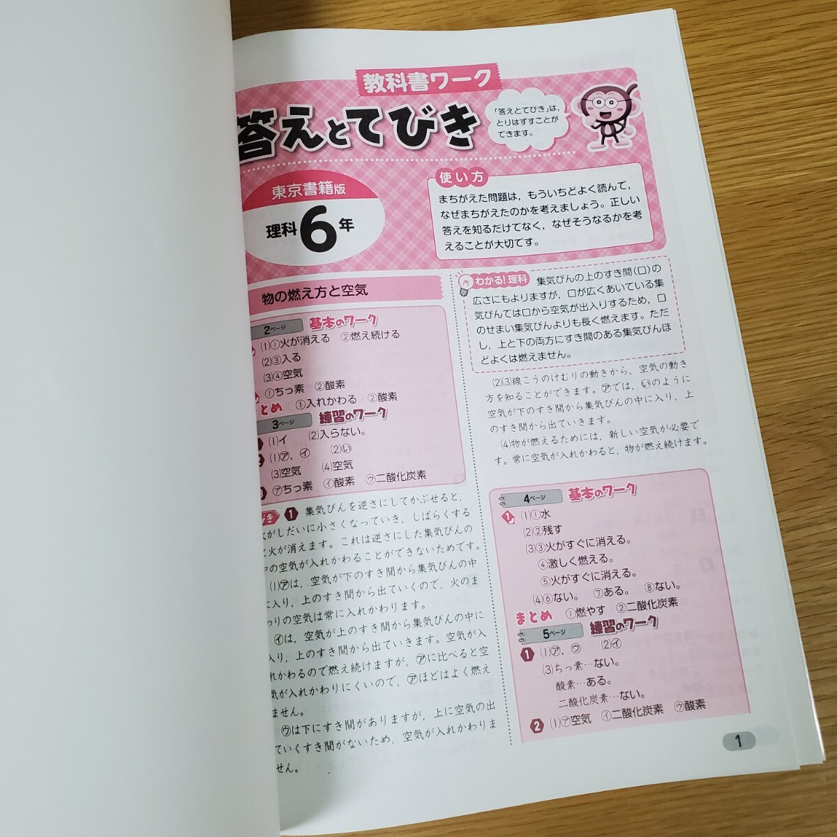 小学6年生 教科書ワーク 理科 東京書籍版 新しい理科 問題集 オールカラー ワーク 小学生 ワーク 自習 家庭勉強 文理の画像7