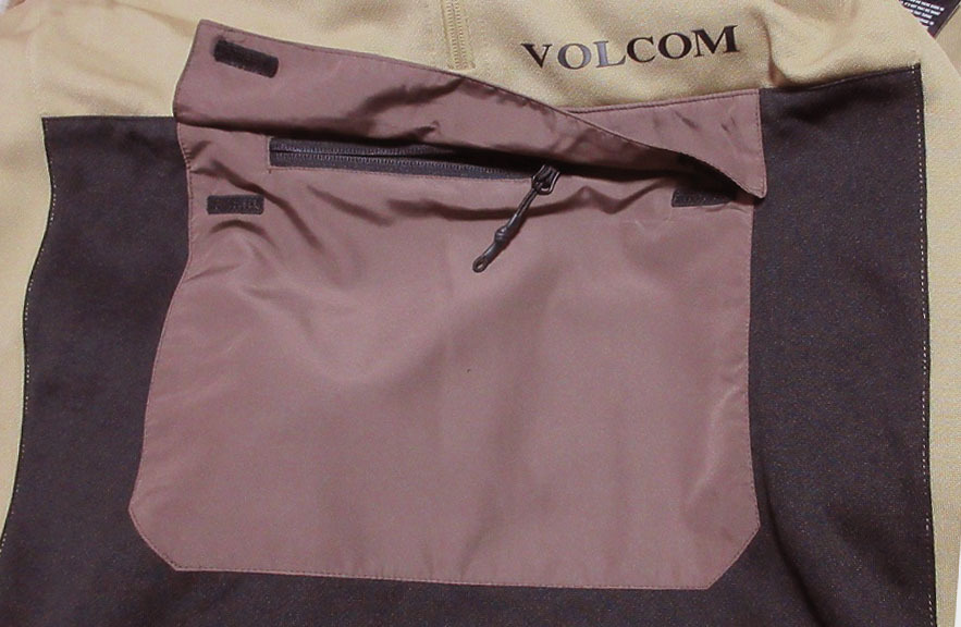 Volcom ボルコム Tech Fleece Pullover ジップ プルオーバー 疎水性フリース M,Lサイズ ダークカーキ スキー スノボ
