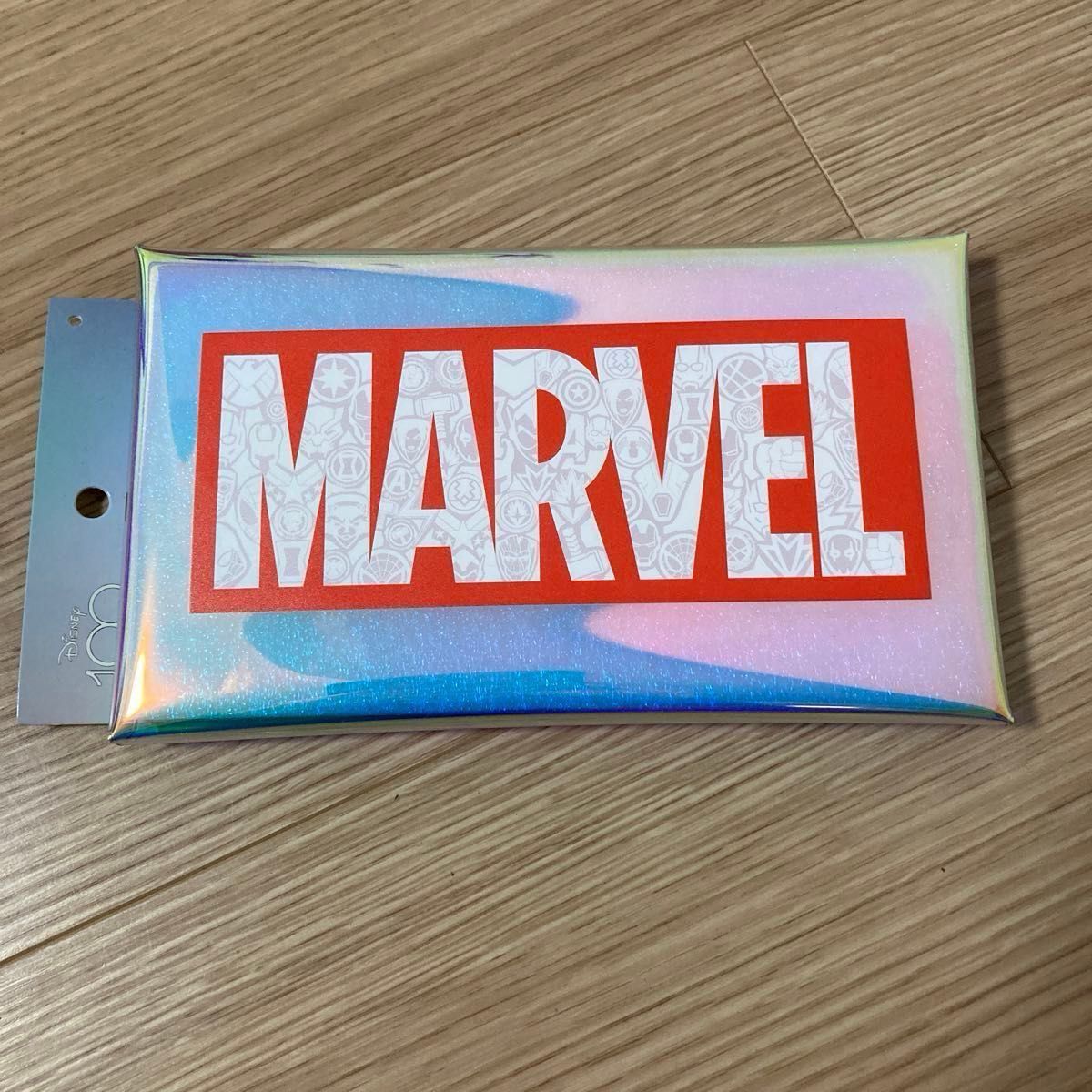 新品未使用　マリモクラフト MARVEL クリアマルチケース L ロゴ レッド W12.5×H21×D2cm MGDC-058