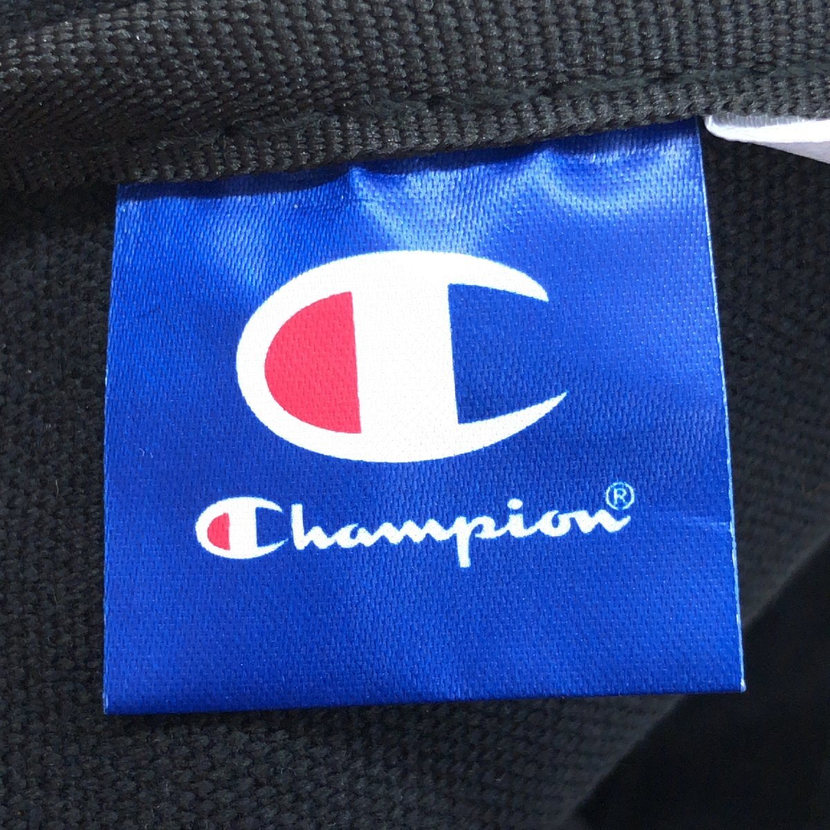 Champion チャンピオン デカロゴプリント キャンバス サコッシュ 黒 ブラック ミニショルダーバッグ クロスボディバッグ ACE社製 男女兼用_画像3