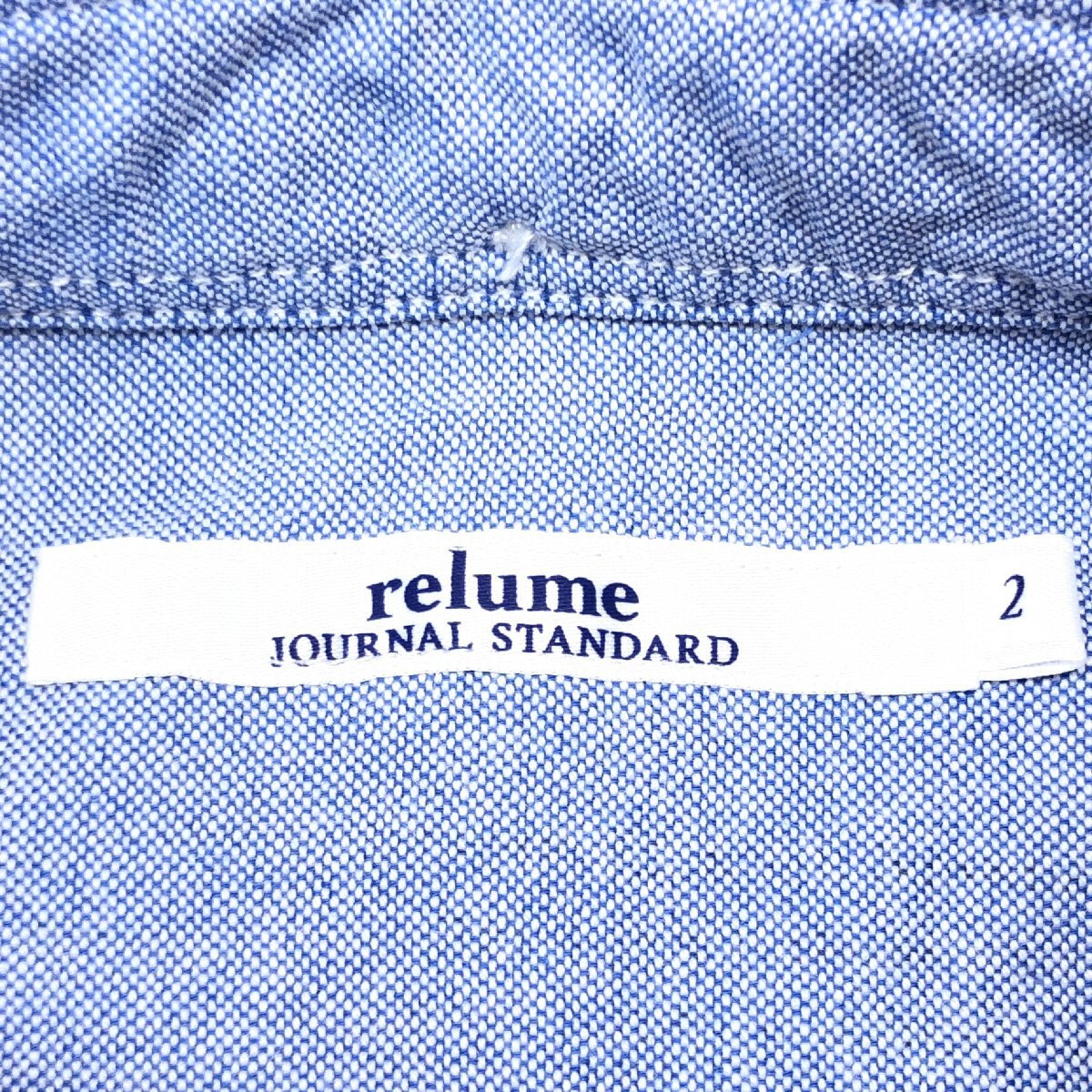 relume JOURNAL STANDARD ジャーナルスタンダード B.D. オックスフォード シャツ 2(S) 紺系 ネイビー系 長袖 国内正規品 レディース 婦人の画像3