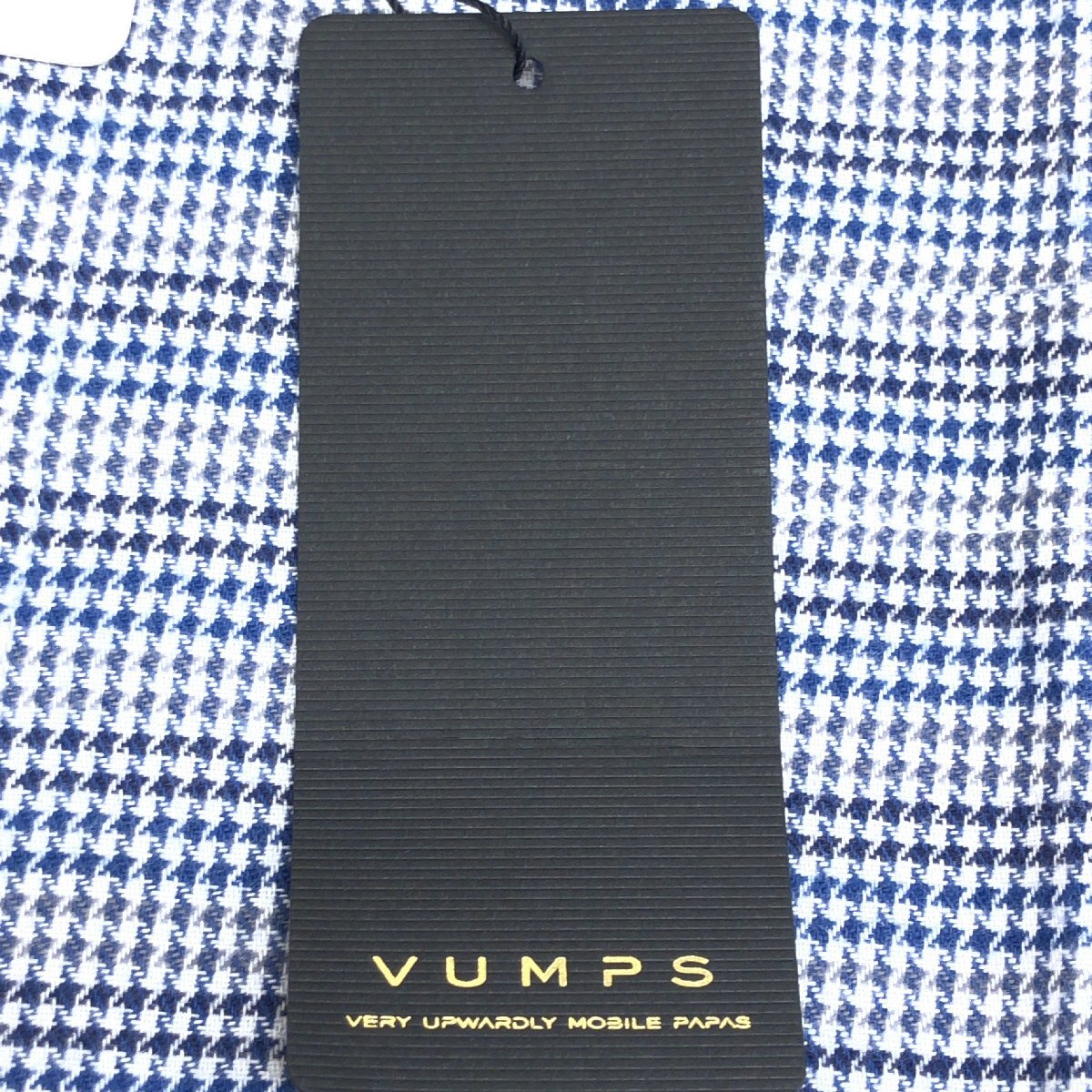 新品 VUMPS ヴァンプス B.D. コットン シャツ 48(L) 紺系 ネイビー系 長袖 カジュアル 国内正規品 メンズ 紳士 未使用_画像3