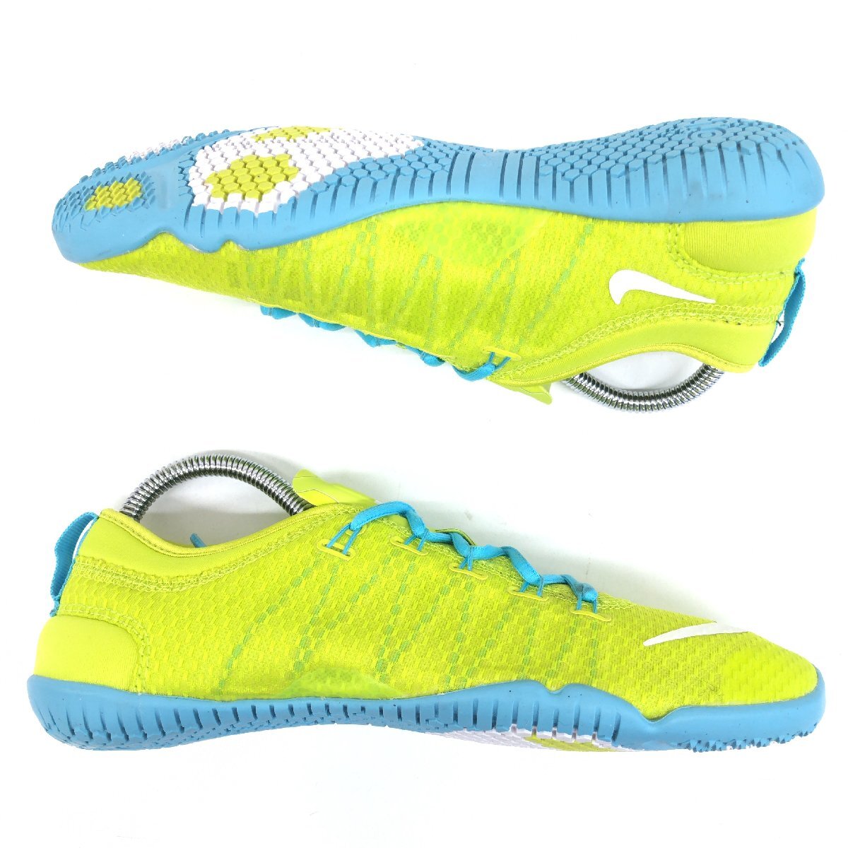* почти не использовался NIKE свободный 1.0 Cross Vaio nik сетка тренировочная обувь 23cm neon зеленый фитнес обувь спортивные туфли 