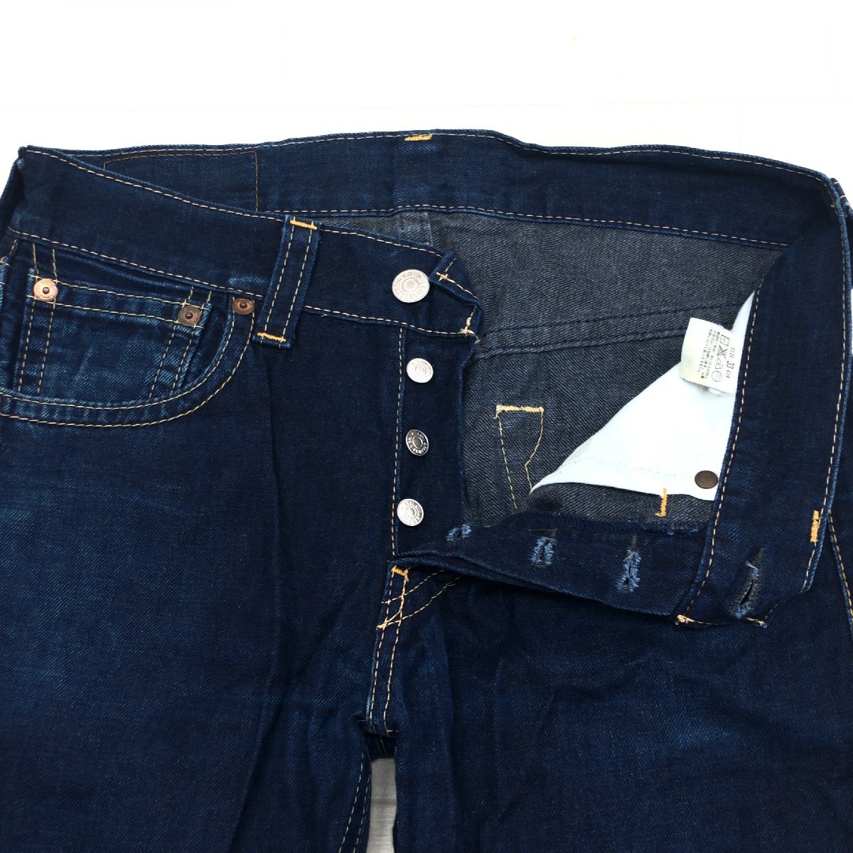 ●Levi’s リーバイス 901 USED加工 デニム パンツ 33 w86 濃紺 インディゴ XL 2L LL 特大 大きいサイズ ジーンズ 国内正規品 メンズ 紳士の画像6