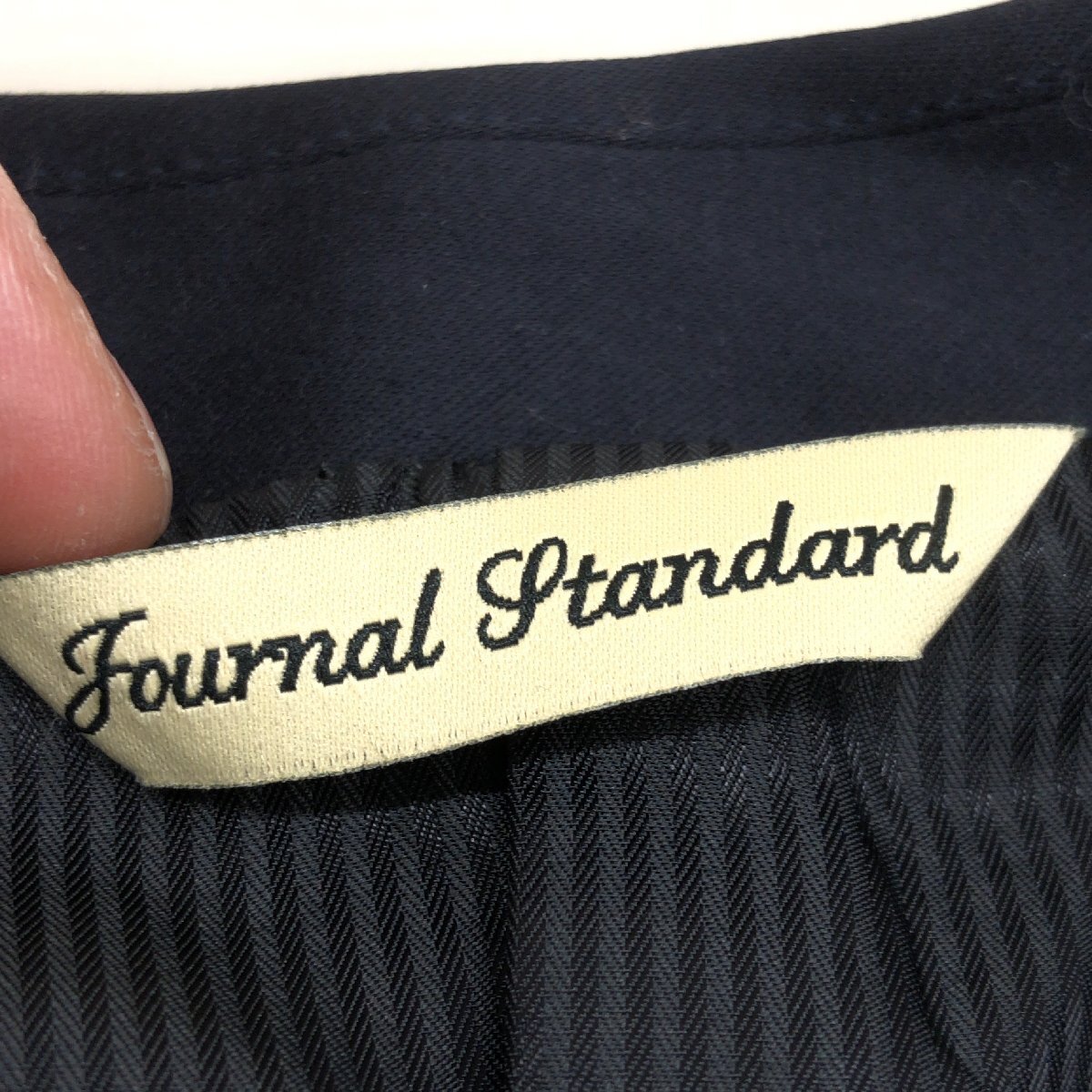 ●JOURNAL STANDARD ジャーナルスタンダード 2B テーラードジャケット M 濃紺 ネイビー ブレザー 紺ブレ 合物 国内正規品 メンズ 紳士の画像3