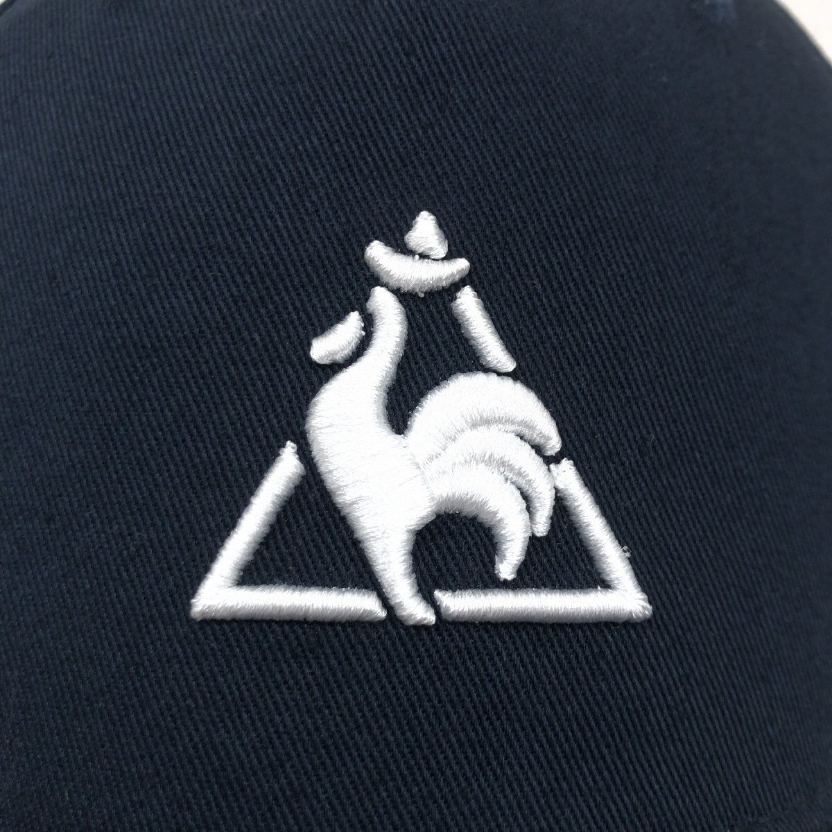 le coq sportif ルコック ロゴ刺繍 ベースボールキャップ F(55～57cm) 濃紺 ネイビー スナップバック 野球帽 ゴルフキャップ 帽子の画像7