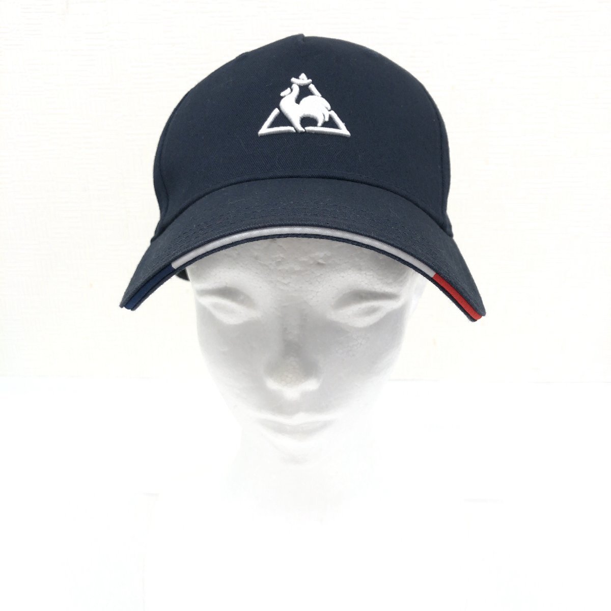 le coq sportif ルコック ロゴ刺繍 ベースボールキャップ F(55～57cm) 濃紺 ネイビー スナップバック 野球帽 ゴルフキャップ 帽子の画像2
