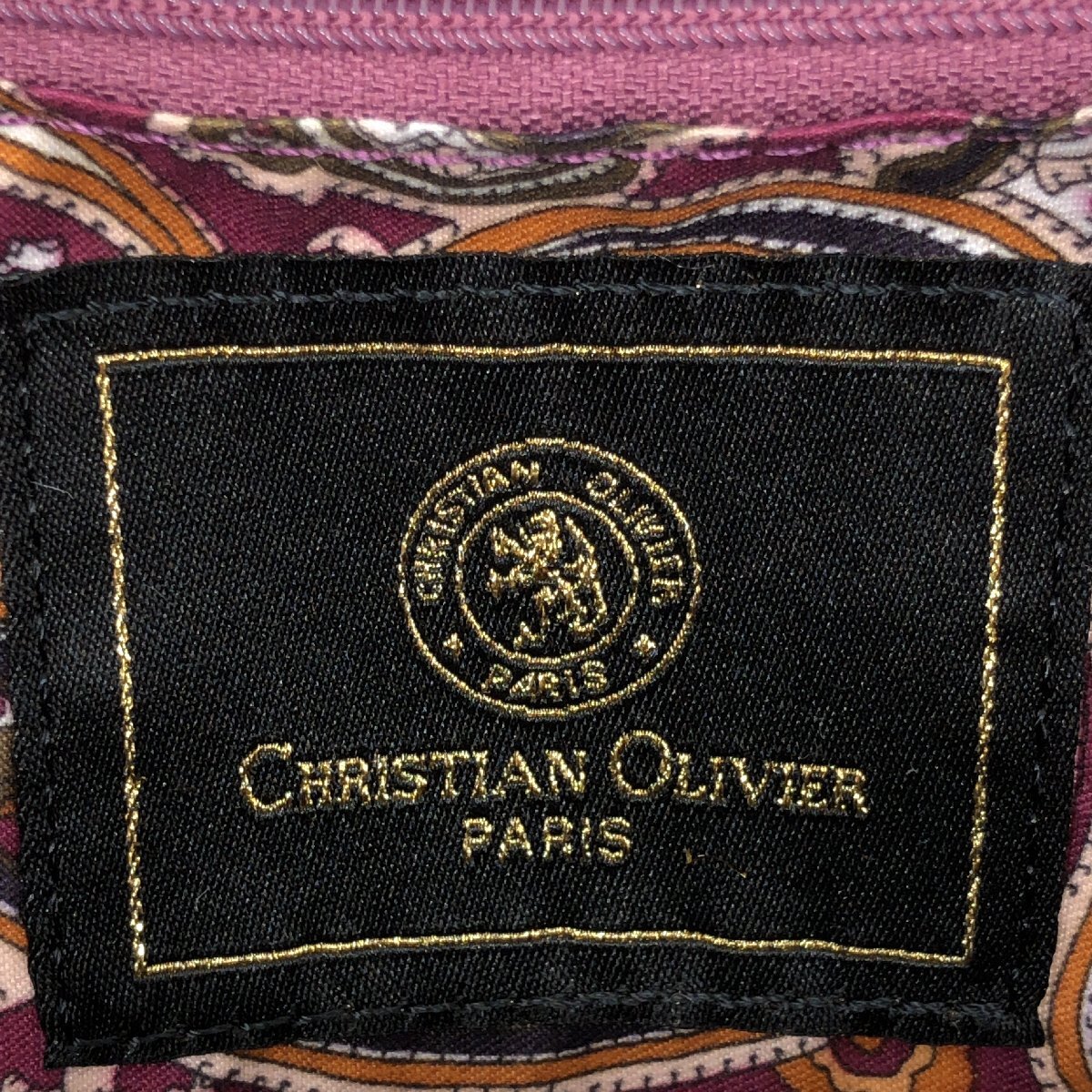 * прекрасный товар CHRISTIAN OLIVIER Christian olibie2Way монограмма общий рисунок застежка рюкзак шоко Brown ручная сумочка Day Pack камыш .