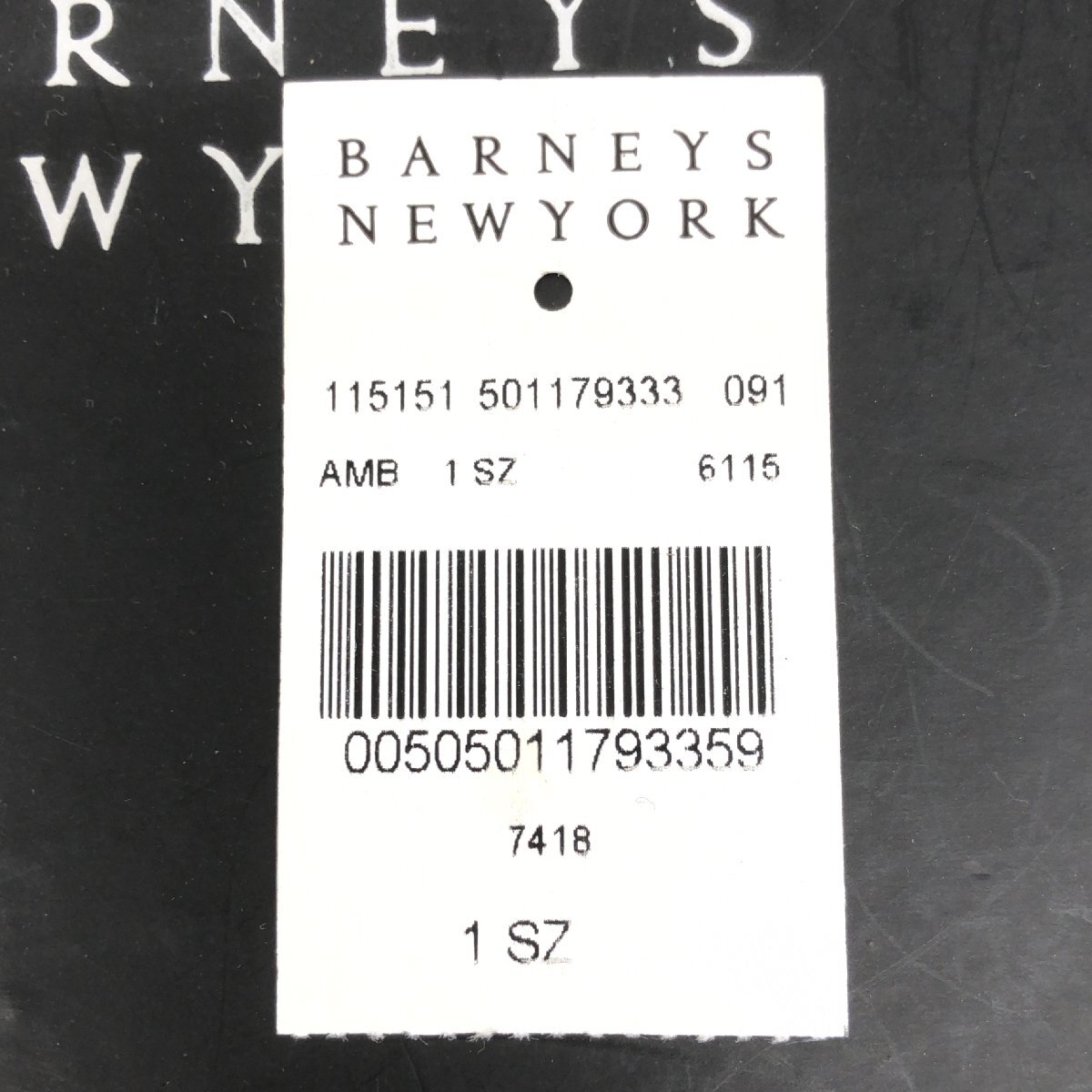 ●極美品 BARNEYS NEWYORK バーニーズニューヨーク 牛革 レザー イントレチャート ラウンドジップ ロングウォレット ゴールド 長財布 紳士の画像10