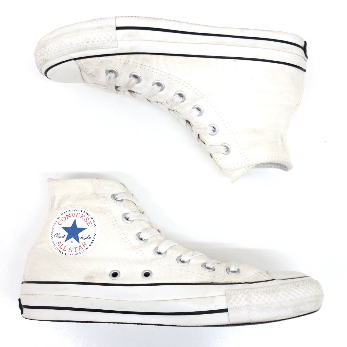 ●CONVERSE コンバース チャックテイラー オールスター100 キャンバス ハイカット スニーカー 26cm 白 ホワイト カラーズハイ ALL STARの画像6